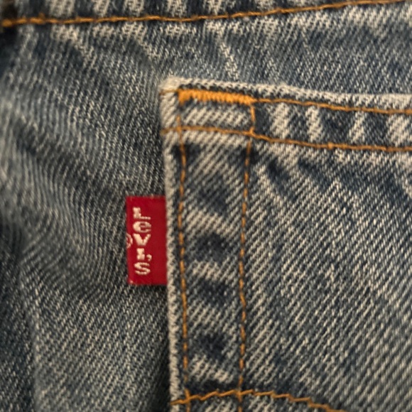 Levis 550 Jeans Women’s 14S Vintage High Rise Mom Red Tag Medium Wash Logo Denim - Picture 7 of 11